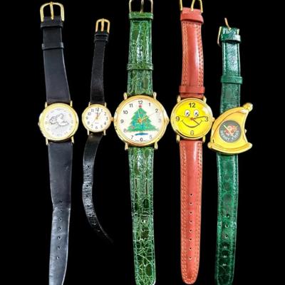 Novelty Watches With Genuine Leather Bands