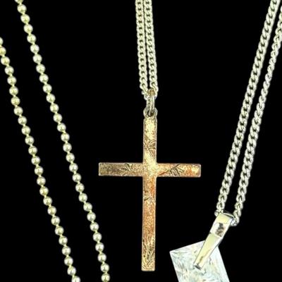 Three Sterling Silver Necklaces