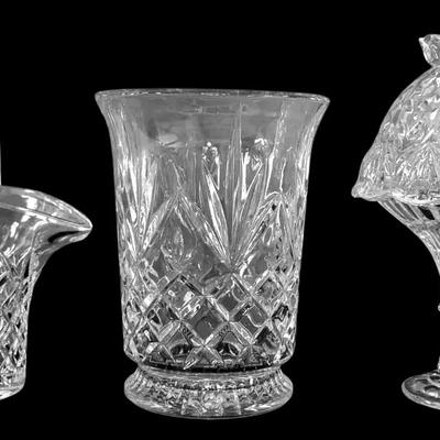 Crystal Glass Vase, Basket, & Candle Fairy Lamp
