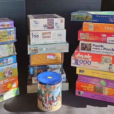 25 Puzzles - Dowdle Imaginary Dragons, Puzzle Within a Puzzle, NY Yankees Stadium, Sunset