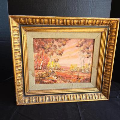 Vintage Landscape Oil Painting - "Fall In The Country" - Wall Art, Picture, Obert Todanai Signed