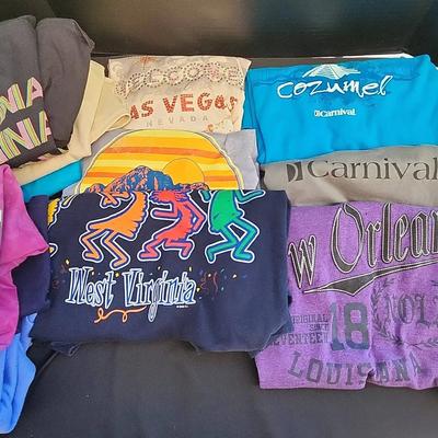 16 Ladies Travel Tourism Shirt & Top - Short Sleeve, West Virginia, Carnival, Hawaii, Vegas, Orleans