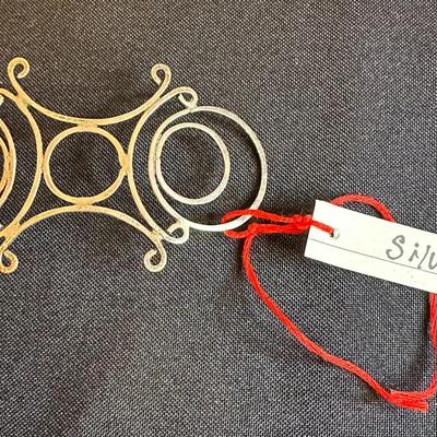 Vintage Ornate Silver Hair clip 