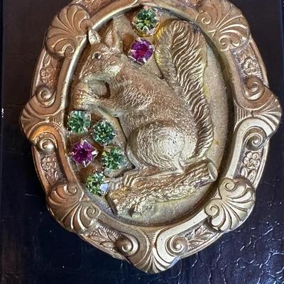 Decorative Squirrel Brooch
