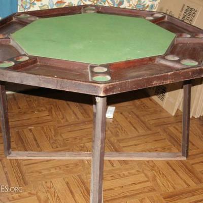 VINTAGE POKER TABLE