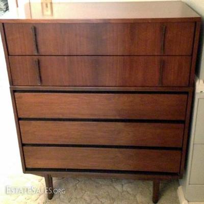 Fabulous mid-century furniture by L.A. Period Furnishings! PERFECT condition with solid dove-tailed construction. 