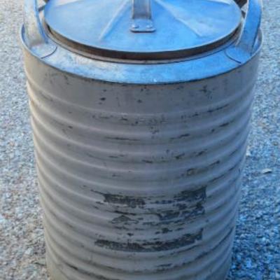 vintage double-insulated galvanized water cooler