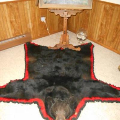 Black bear rug, from Ontario