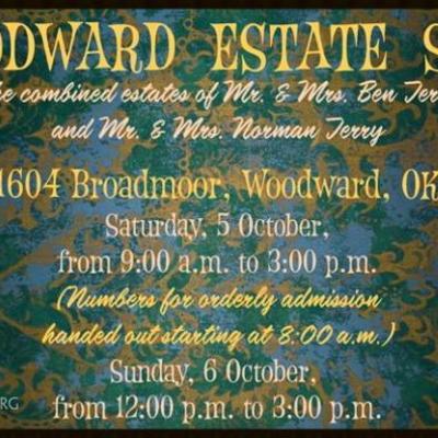 WOODWARD ESTATE SALE
1604 Broadmoor Drive, Woodward, Oklahoma 73801
