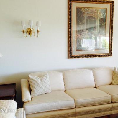 Neutral-toned couch and love seat combination! 