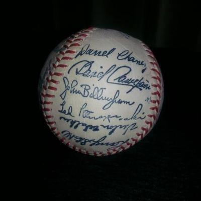 Signed baseball from Reds World Series Win!