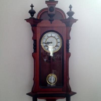 German Wall Clock/RA Porcelain Pendulum