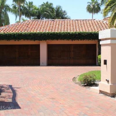 mahogany garage doors 