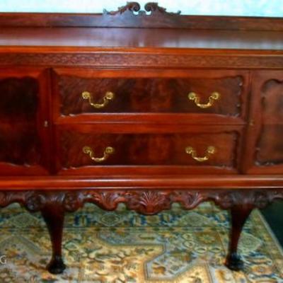 Antique Sideboard Server, Was $3200 Now $1760