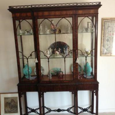 19th C Chinese Chippendale Display Cabinet
