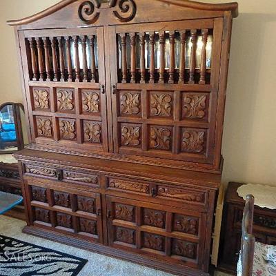 Large carved hutch