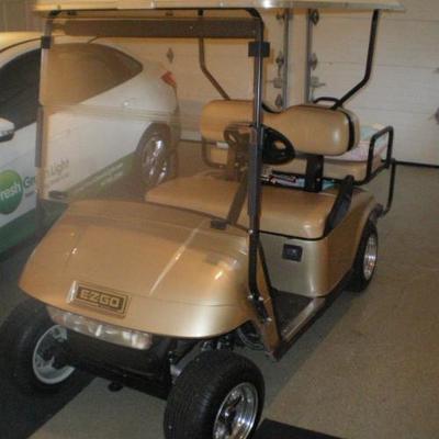 Ez - GO Electric Golf Cart with Back set - Seats 4