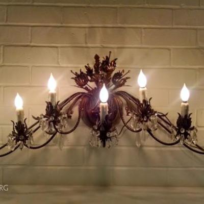 Vintage Candlestick  Wall Lamp
