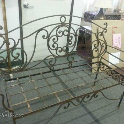 Wrought Iron Bench has matching chairs!!!!
