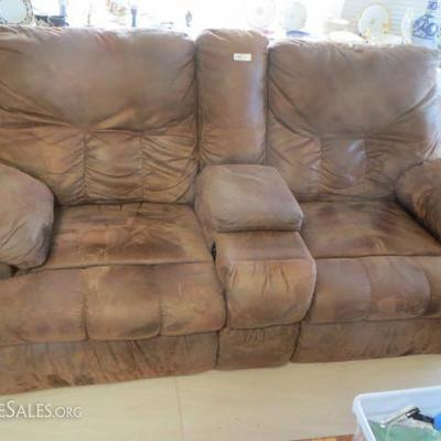 3 pc suede sectional