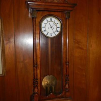 Antique regulator clock 
French movement