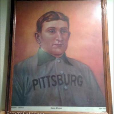 Honus Wagner Limited Edition Print Signed by R Tallon in 1981 ~ Series 1 ~ No. 207 of 367. See below for more prints!
