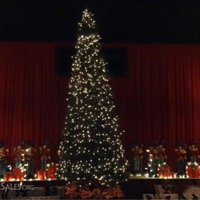 HUGE 24 FT CHRISTMAS TREE, PRE-LIT