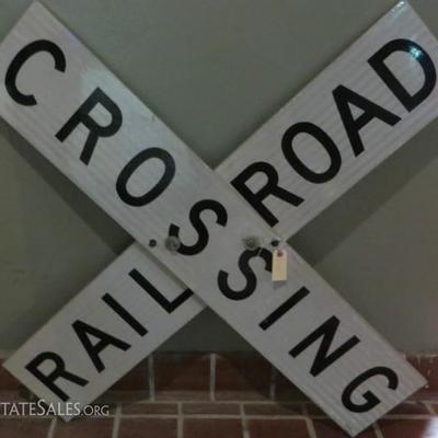 Vintage RR Crossing Sign