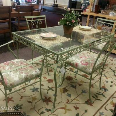 Vintage dining table used on the set of famous TV shows