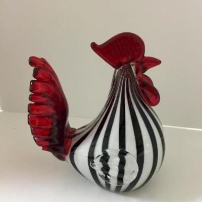 Murano Style Rooster