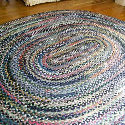 Large braided rug