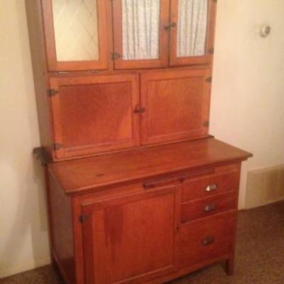 Antique oak Hoosier Cabinet