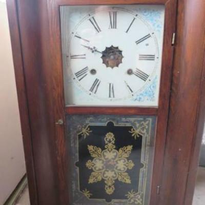 Antique Waterbury Ogee Wall Clock