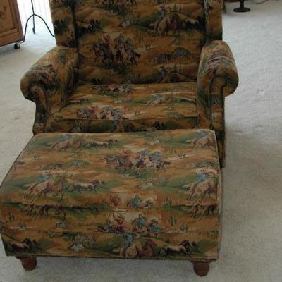 Brono  & Cowboys Mans custom made Upholstered chair