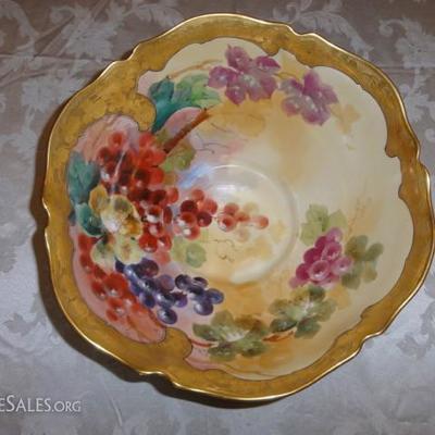 D and C Limoges bowl with gold