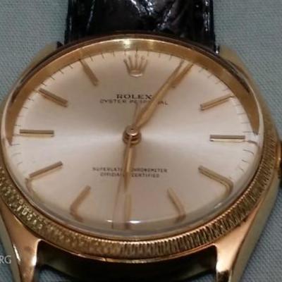 18k gold vintage Rolex watch