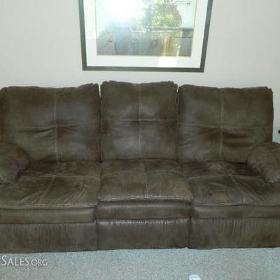 1 Part Of Chocolate Sofa From 3 Piece Sectional
