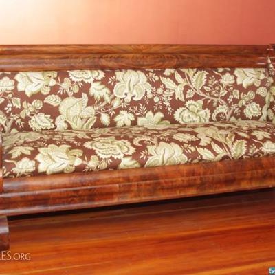 Recently restored sofa from a Newport RI mansion