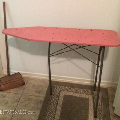 Super Cool child's ironing board, and Bissel sweeper
