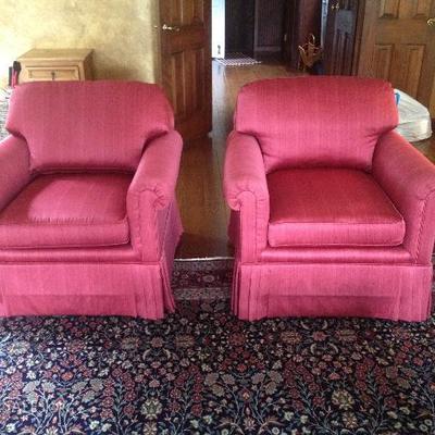 pair of club chairs
