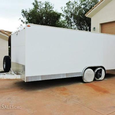 Progressive enclosed trailer/car hauler