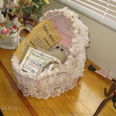 Collectible Teddy in Basket