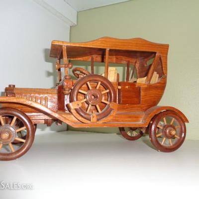 Hand made wooden car