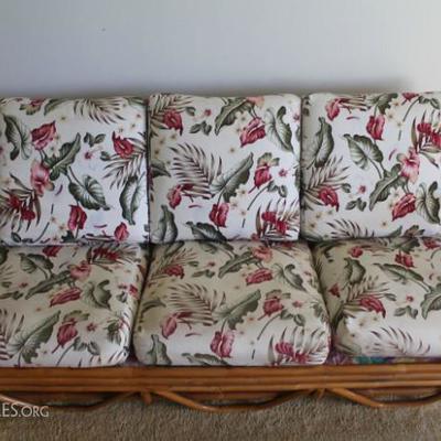 Vintage Rattan Sofa