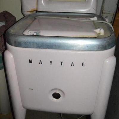 Light Pink Maytag Wringer Washer