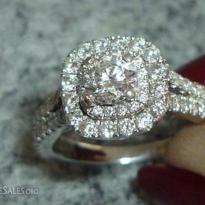 This diamond engagement ring 1.50cts. t.w. designed by Vera Wang.is the weekend special. Come check it out at space 19  