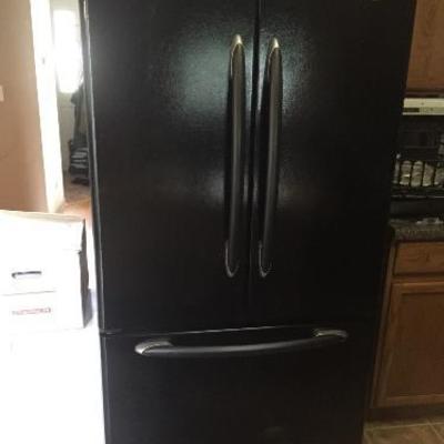 Black 3 Door refrigerator