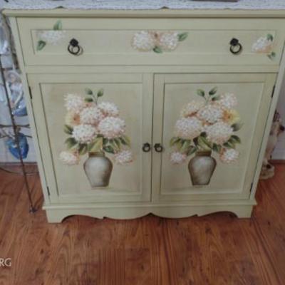 Painted storage cabinet