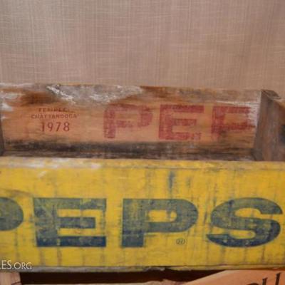 Vintage Wooden Pepsi Crate