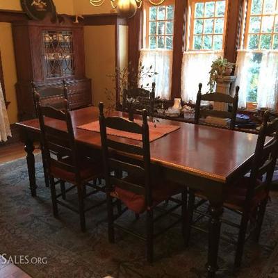 farm table with chairs